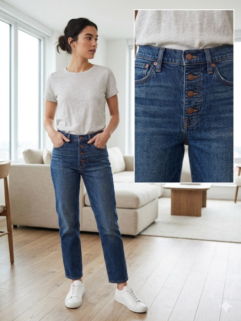 Madewell The Perfect Vintage Crop Jean in Ainsworth Wash: Size 26